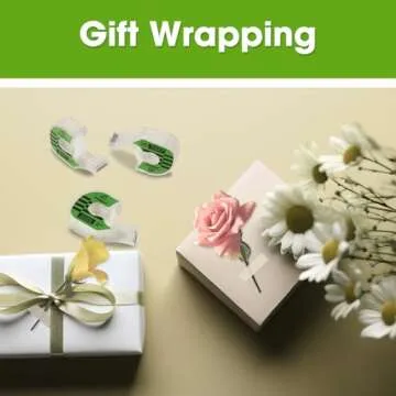 JWOWO Invisible Tape with Dispenser, Home Office Supplies and Back to School Supplies for College and Classrooms, Matte Finish, 3/4 in x 650 in, 12 Pack