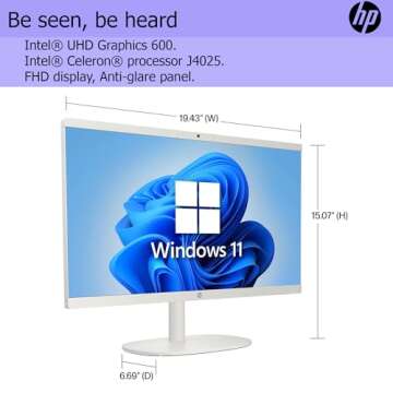 HP All-in-One Desktop | Powerful 22” Full HD Performance