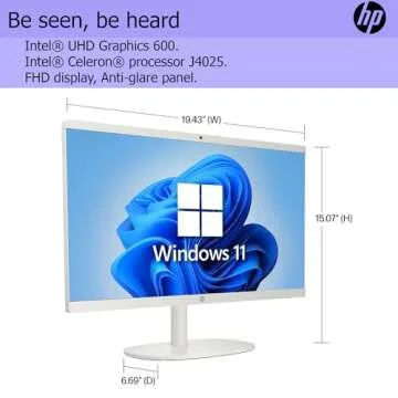 HP All-in-One Desktop | Powerful 22” Full HD Performance