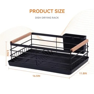 Stylish BRIAN & DANY Dish Drying Rack for Compact Kitchens