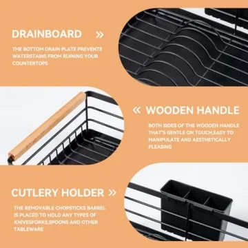 Stylish BRIAN & DANY Dish Drying Rack for Compact Kitchens