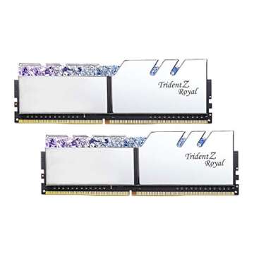 G.SKILL Trident Z Royal Series (Intel XMP) DDR4 RAM 64GB (2x32GB) 3600MT/s CL18-22-22-42 1.35V Deskt...