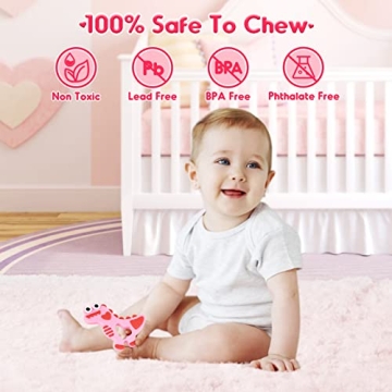 NPET Baby Teether Bunny Chicken Ring - BPA-Free Toy