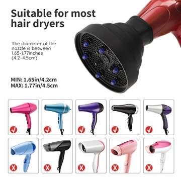 Travel Hair Dryer Diffuser by Segbeauty - Compact & Versatile
