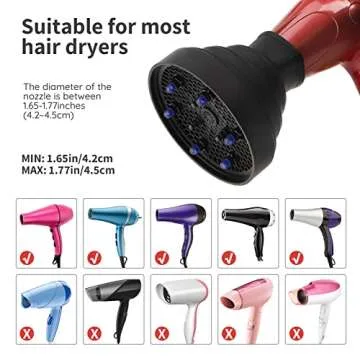 Travel Hair Dryer Diffuser by Segbeauty - Compact & Versatile