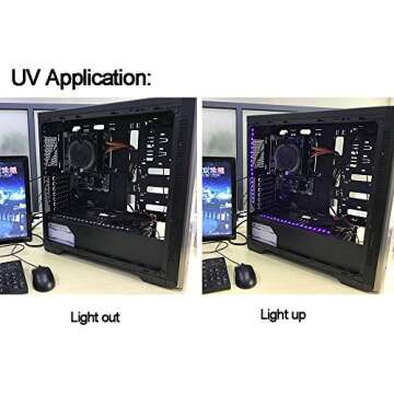 DS UV LED Flexible Light Strip - Perfect PC Case Lighting