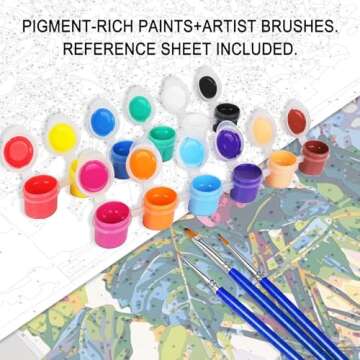 Tucocoo  DIY Acrylic Paints: A Beautiful Paint by Number Kit