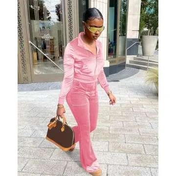 FIVCAT Velvet 2 Piece Jogger Set Stylish Comfort