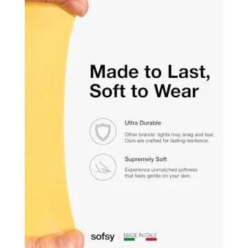 Luxurious Sofsy Lemon Yellow Tights for Women - Stylish Comfort
