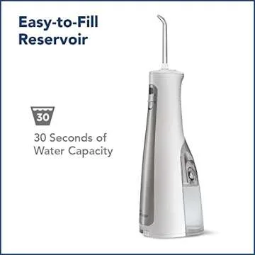 Waterpik Water Flosser Cordless Dental Oral Irrigator for Teeth with Portable Travel Bag and 3 Jet T...
