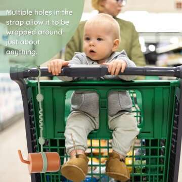 Adjustable Toy Safety Straps for Babies, Pack of 4