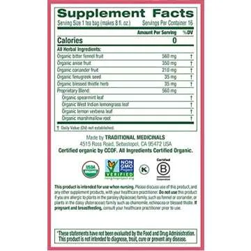 Traditional Medicinals Teas Organic Mother's Milk Herbal Tea, 32 Count