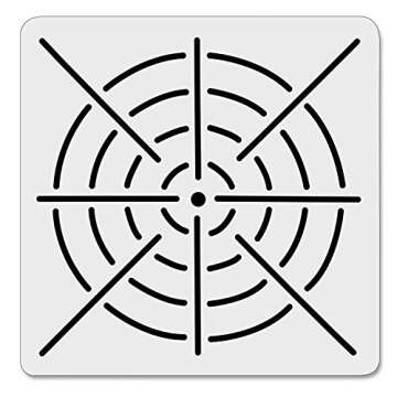 5 Pieces Mandala Dot Painting Tool Stencils Template Set, 8/12/16 Segment Creative Mandala Stencils Reusable Painting Stencils for DIY Painting Art Projects