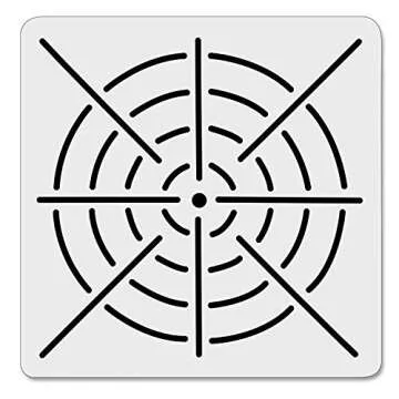 5 Pieces Mandala Dot Painting Tool Stencils Template Set, 8/12/16 Segment Creative Mandala Stencils Reusable Painting Stencils for DIY Painting Art Projects