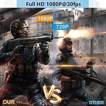 4K Video Capture Card, HDMI to USB Capture Card 1080P for Streaming, Recording, Gaming, Compatible with Nintendo Switch, PS5, Xbox