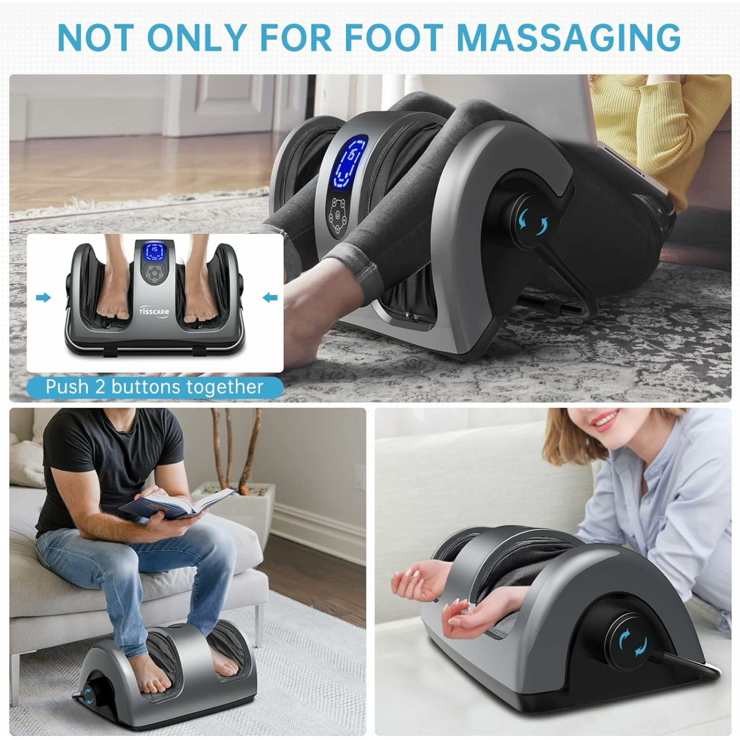 Shiatsu Foot Massager with Heat for Pain Relief