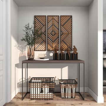 Geometric Wood Wall Decor Set of 3 | Stylish Home Art