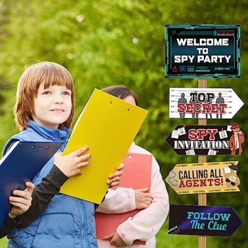 Spy Party Sign Set: 20 Unique Decorations for Every Spy Lover