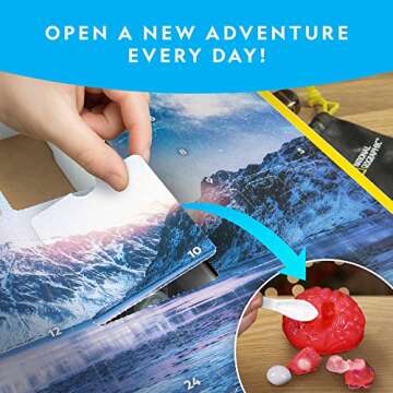 NATIONAL GEOGRAPHIC Science Kit & Rock Collection Advent Calendar 2022 – Jumbo Advent Calendar wit...