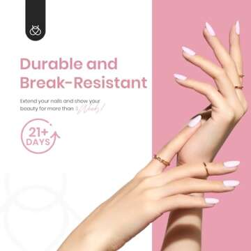 Beetles Gel Nail Tips Short Oval Shape, 500Pcs Clear Soft Gel Nail Tips Pre-shaped Full Cover False Nails Gelly Tips for Gel Nail Polish Easy Nail Extensions Acrylic Press on Nails