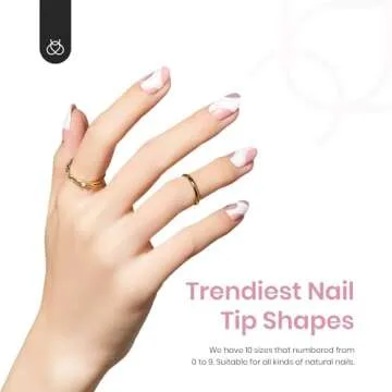 Beetles Gel Nail Tips Short Oval Shape, 500Pcs Clear Soft Gel Nail Tips Pre-shaped Full Cover False Nails Gelly Tips for Gel Nail Polish Easy Nail Extensions Acrylic Press on Nails