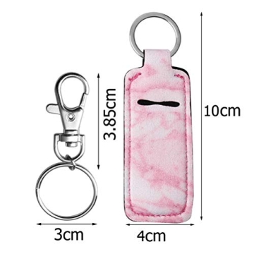 Pengxiaomei Chapstick Holders - Stylish Keychain for Lip Balm