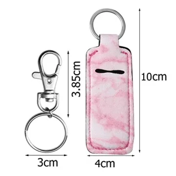 Pengxiaomei Chapstick Holders - Stylish Keychain for Lip Balm