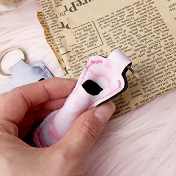 Pengxiaomei Chapstick Holders - Stylish Keychain for Lip Balm
