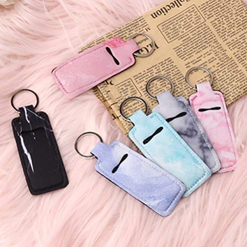 Pengxiaomei Chapstick Holders - Stylish Keychain for Lip Balm