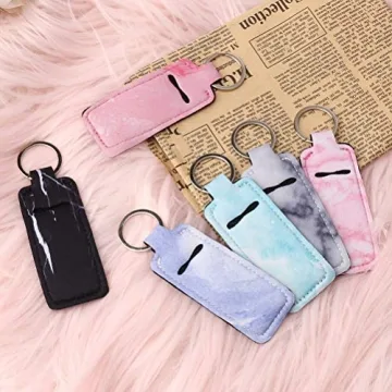 Pengxiaomei Chapstick Holders - Stylish Keychain for Lip Balm