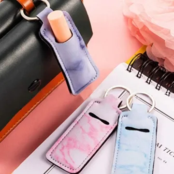 Pengxiaomei Chapstick Holders - Stylish Keychain for Lip Balm