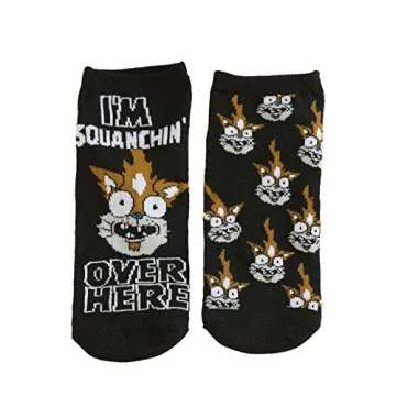 Rick and Morty Characters 5 Pair Pack Lowcut Womens Socks Standard