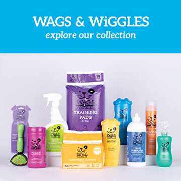 Wags & Wiggles Polish Multipurpose Wipes for Dogs Clean & Condition Your Dog's Coat Without A Bath Fresh Very Berry Scent Your Dog Will Love (Pack of 1, 100 Count Total)
