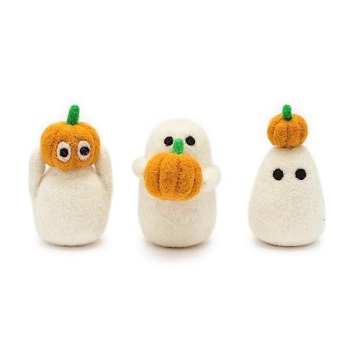 GLACIART ONE Felt Ghost Decorations for Halloween Fun