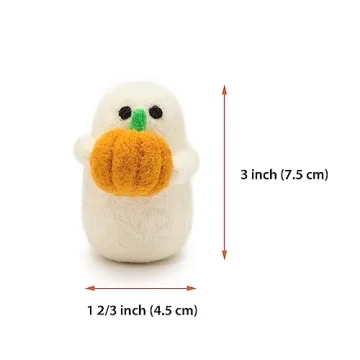 GLACIART ONE Felt Ghost Decorations for Halloween Fun