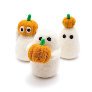 GLACIART ONE Felt Ghost Decorations for Halloween Fun
