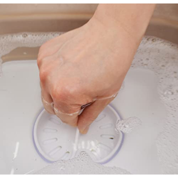 Collapsible Dishpan with Drain Plug - Space Saving Kitchen Tray