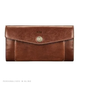 Luxury Women's Leather Card Wallet - Maxwell Scott Forli