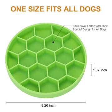 Pawow Silicone Slow Feeder Dog Bowl with Suction Cup