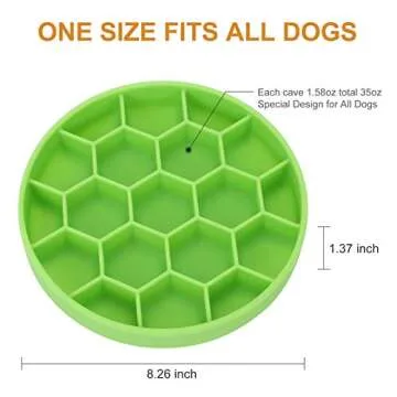 Pawow Silicone Slow Feeder Dog Bowl with Suction Cup