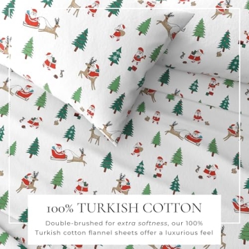 Ultra-Soft Christmas Flannel Sheet Set - Great Bay Home