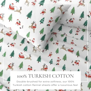 Ultra-Soft Christmas Flannel Sheet Set - Great Bay Home