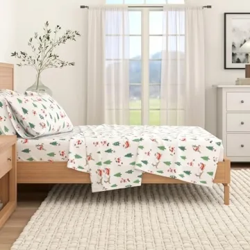 Ultra-Soft Christmas Flannel Sheet Set - Great Bay Home