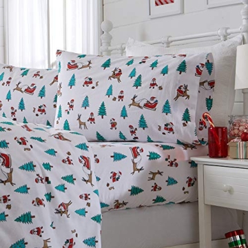 Ultra-Soft Christmas Flannel Sheet Set - Great Bay Home