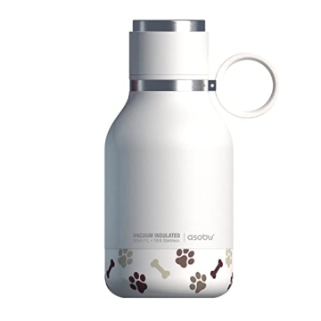 Asobu Dog Bowl 37oz Insulated Travel Bottle - White