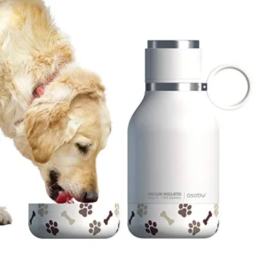 Asobu Dog Bowl 37oz Insulated Travel Bottle - White