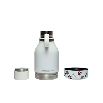 Asobu Dog Bowl 37oz Insulated Travel Bottle - White