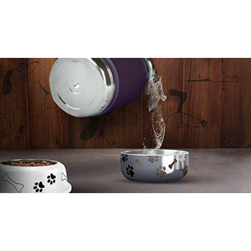 Asobu Dog Bowl 37oz Insulated Travel Bottle - White