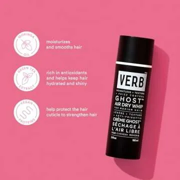VERB Ghost Air Dry Whip - Frizz-Free Vegan Styling Cream
