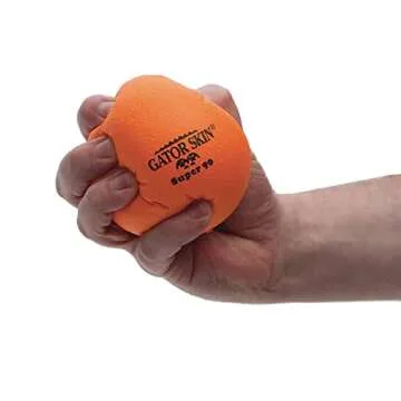 S&S Worldwide Gator Skin Super 90 Balls. 3.5" PU Coated Foam Balls in Assorted Colors, Soft No-Sting Balls are Great for Indoor Baseball/Softball, Floor Hockey Ball, and PE Games. Set of 6.